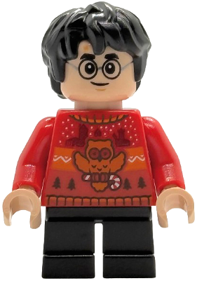 Harry Potter - Red Holiday Sweater, Black Short Legs