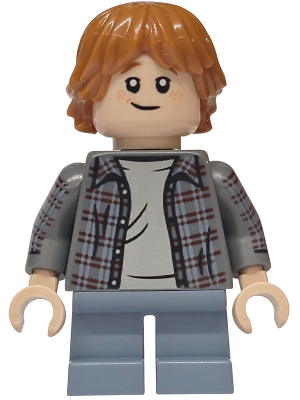 Ron Weasley - Plaid Shirt, Printed Arms, Sand Blue Short Legs
