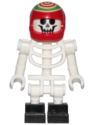 Skeleton - Red Helmet, Bent Arms, Black Square Feet (Douglas Elton / El Fuego)