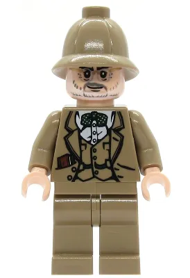 Professor Henry Jones Sr. - Dark Tan Pith Helmet, Diary in Pocket