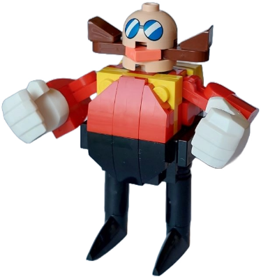 Dr. Eggman (Doctor Ivo Robotnik) without Stickers - Brick Built