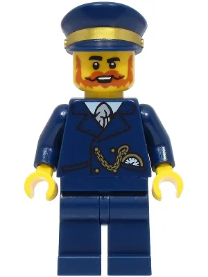 Railway Station Manager - Dark Blue Suit and Cap