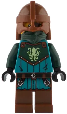 Kraken Warrior - Male, Reddish Brown Helmet, Eye Patch