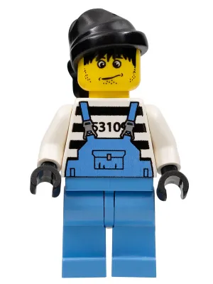 Xtreme Stunts Brickster Henchman with Medium Blue Overalls #2