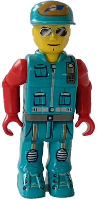 Crewman with Dark Turquoise Vest and Pants, Red Arms (4169124)