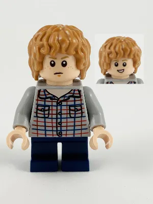 Gray Mitchell - Light Bluish Gray Shirt, Dark Blue Short Legs