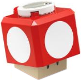 Super Mushroom - Black Hinge Brick / Green Plate 2 x 2 Interior