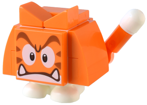 Cat Goomba - Angry, Closed Mouth, Super Mario, Series 6 (Character Only)