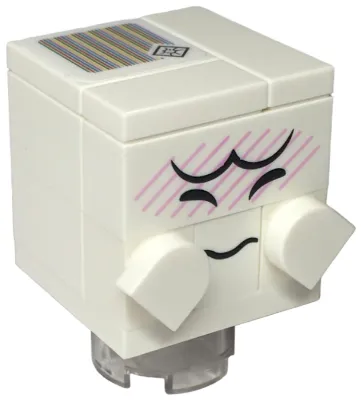 Boo - Closed Mouth, Brick, Round 2 x 2 with Axle Hole Stand