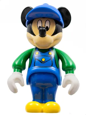 Mickey Mouse Figure with Blue Overalls, Green Sleeves, Blue Cap (4141369)