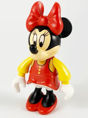 Minnie Mouse Figure with Red Dress, Yellow Sleeves, and Red Shoes (4144107)
