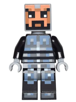 Minecraft Skin 5 - Pixelated, Male with Black and Silver Armor