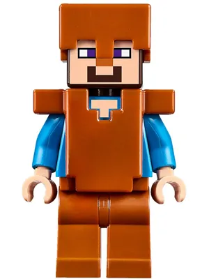 Steve (Light Nougat) - Dark Orange Legs, Helmet and Armor