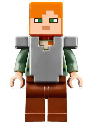 Alex - Reddish Brown Legs, Flat Silver Armor