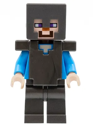Steve (Light Nougat) - Pearl Dark Gray Legs, Helmet and Armor
