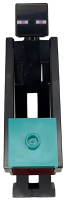 Enderman - Dark Red Block with Dark Turquoise Top