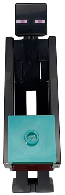Enderman - Dark Red Block with Dark Turquoise Top
