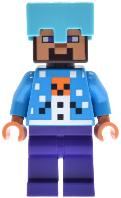 Steve - Holiday Snow Golem Sweater, Medium Azure Helmet