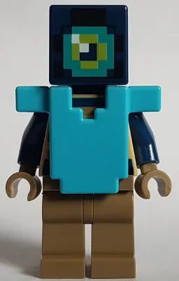 Ender Knight - Dark Tan Legs, Medium Azure Armor