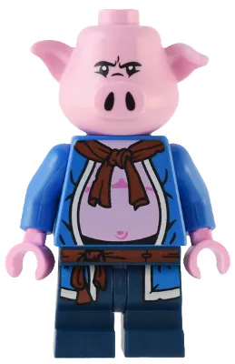 Pigsy - Blue Open Robe, Dark Blue Medium Legs