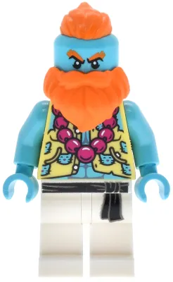 Sandy - Bright Light Yellow Vest, White Legs with Black Sash