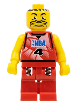 NBA Player, Number 4 with Red Legs