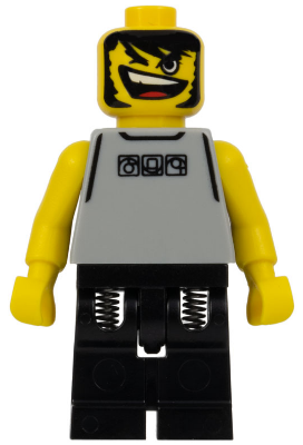 Basketball Street Player, Light Gray Torso and Black Legs