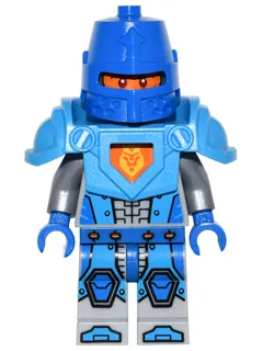 Royal Soldier / King's Guard - Blue Helmet with Eye Slit, Dark Azure Armor, Blue Hands