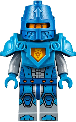Royal Soldier / King's Guard - Blue Helmet with Eye Slit, Dark Azure Armor and Hands