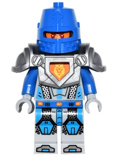 Royal Soldier / King's Guard - Blue Helmet with Eye Slit, Flat Silver Armor