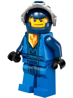 Clay Moorington - Dark Blue Helmet, Flat Silver Visor (Battle Suit Clay)
