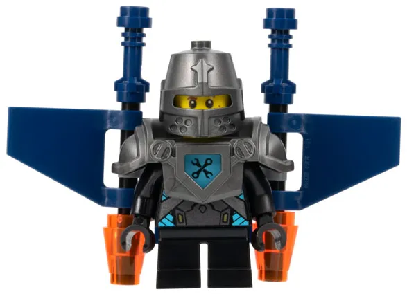 Robin Underwood - Pearl Dark Gray Helmet and Armor, Black Short Legs, Jet Pack