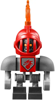 Macy Bot - Dark Bluish Gray Shoulders, Red Helmet