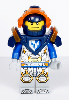 Clay Moorington - Dark Blue Helmet, Trans-Neon Orange Visor, Dark Blue Armor