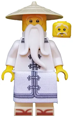 Sensei Wu - The LEGO Ninjago Movie, White Robe, Zori Sandals