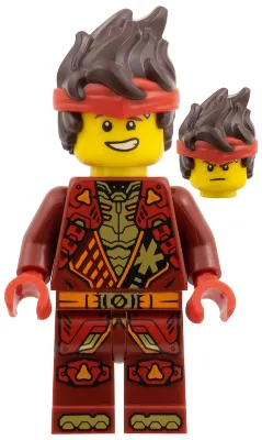 Kai - Dragons Rising, Tunic with Shoulder Armor, Hair (Book b25njo06)