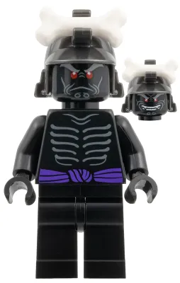 Lord Garmadon - Legacy, Pearl Dark Gray Helmet, No Leg Print