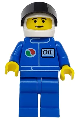 Octan - Blue Oil, Blue Legs, White Helmet, Black Visor