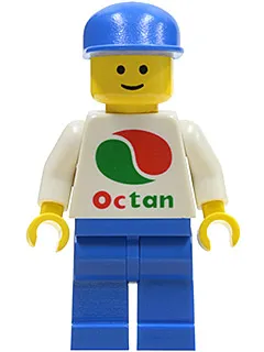 Octan - White Logo, Blue Legs, Blue Cap