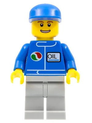 Octan - Blue Oil, Light Bluish Gray Legs, Blue Cap