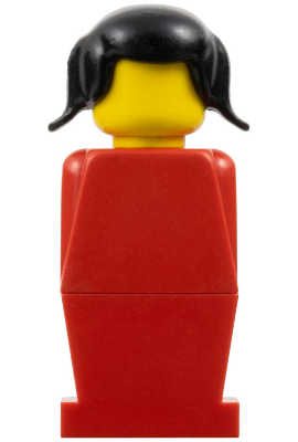 LEGOLAND - Red Torso, Red Legs, Black Pigtails Hair