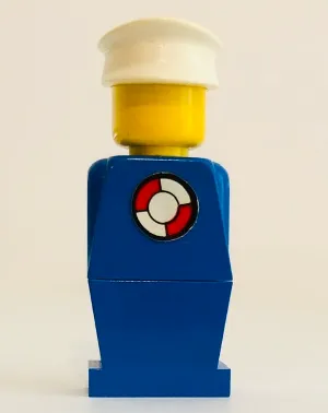 LEGOLAND - Blue Torso, Blue Legs, White Hat, Life Preserver Sticker