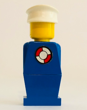 LEGOLAND - Blue Torso, Blue Legs, White Hat, Life Preserver Sticker
