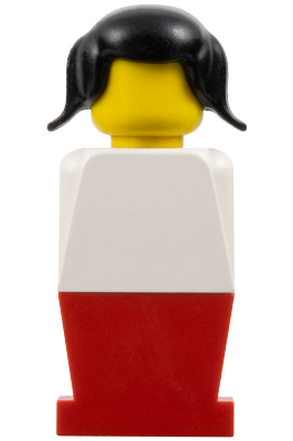 LEGOLAND - White Torso, Red Legs, Black Pigtails Hair
