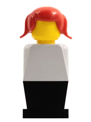 LEGOLAND - White Torso, Black Legs, Red Pigtails Hair