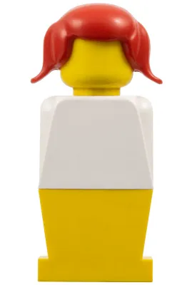 LEGOLAND - White Torso, Yellow Legs, Red Pigtails Hair
