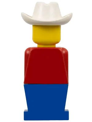LEGOLAND - Red Torso, Blue Legs, White Cowboy Hat