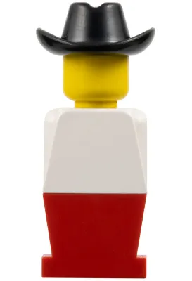 LEGOLAND - White Torso, Red Legs, Black Cowboy Hat