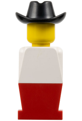 LEGOLAND - White Torso, Red Legs, Black Cowboy Hat
