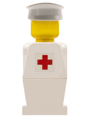 LEGOLAND - White Torso, White Legs, White Hat, Red Cross Sticker